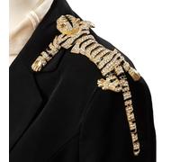 Broche con pedrería - Joyas vintage elegantes para decorar los hombros | Broche de hombro con de tigre - para fiestas, bodas, cumpleaños, mujeres y hombres, vestido Blazer Cosplay, Consulte la