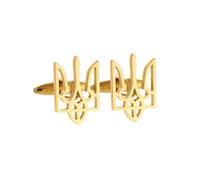 Broche con símbolo ucraniano de acero inoxidable para joyería para hombre, normaln, Metal, Gema NA