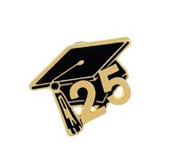 Broche conmemorativo para sombrero de graduación, exquisito adorno de solapa para logros académicos memorables, joyería elegante, standard, Acero aleado