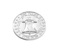 Broche conmemorativo, patriótico del 250 aniversario, aleación de zinc, esmalte 3D, alivio de la libertad, campana, estrellas, rayas, para hombres, mujeres, coleccionistas, regalo con cierre de