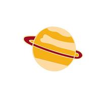 Broche creativo con diseño de planeta para joyas, ropa, bolsas, mochilas, chaquetas, insignias, accesorios, color amarillo, proceso profesional