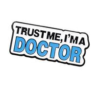 Broche creativo de aleación esmaltada con letras en inglés para trabajadores de la salud, pin de solapa para médico, enfermera, regalo de letra inglesa, talla única, como se describe