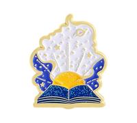 Broche creativo del universo de cielo estrellado de dibujos animados, diseño de mensajero de estrella para un estilo único, talla única, Acrílico