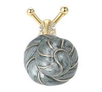 Broche creativo esmaltado con diseño de caracol de aceite de goteo, artesanía de aleación para entusiastas de la moda que buscan estilos únicos, diseño de caracol de aceite de goteo esmaltado creativo