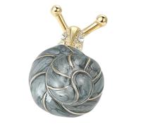 Broche creativo esmaltado con diseño de caracol de aceite de goteo, artesanía de aleación para entusiastas de la moda que buscan estilos únicos, pin de animales, talla única, como se describe