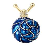 Broche creativo esmaltado con diseño de caracol de aceite de goteo, artesanía de aleación para entusiastas de la moda que buscan estilos únicos. Broche artístico, One Size, como se describe