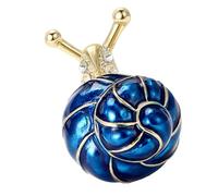 Broche creativo esmaltado con diseño de caracol de aceite de goteo, artesanía de aleación para entusiastas de la moda que buscan estilos únicos, pin de animales, talla única, como se describe