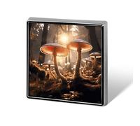 Broche cuadrado de metal con forma de gato y perro de la lluvia, ideal para trajes, mochilas, sombreros y solapas.