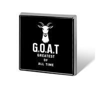 Broche cuadrado GOAT, el mejor de todos los tiempos, alfiler de metal para solapa, chaqueta, sombrero, bolso, accesorios, decoración