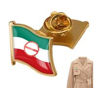 Broche cultural - Joyas coleccionables para hombre y mujer, broche de metal con bandera persa de león iraní | Colección de pines patrióticos para cuello de solapa, chaquetas vaqueras, suéteres