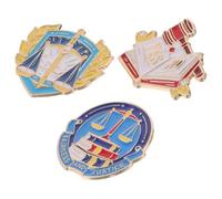 Broche de Abogado Símbolo de Justicia, 3 Piezas de Aleación | Decoracion Colegio, Decoración de Temática Legal, Elementos Esenciales para Estudiantes de Derecho