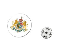 Broche de acero inoxidable cultural de Irán, pieza decorativa, accesorio de pecho para trajes y regalos, insignia temática de bandera, map 1, como se describe