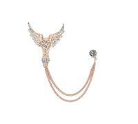 Broche de águila con cadena diamantes creativos for hombre