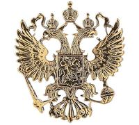 Broche De Águila De Doble Cabeza Broches De Águila De Aleación Vintage Pin De Solapa Ramillete De Animales Insignia De Rusia Pin Traje De Hombre Alfileres De Cuello De Camisa Para Ropa Chaquetas
