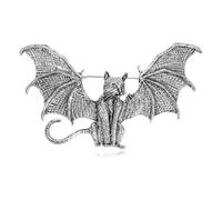 Broche de ala de murciélago, joyería gótica vintage, pin decorativo de metal para ropa, alfiler gótico de regalo, talla única, como se describe