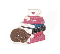 Broche de aleación con diseño de animales, para Halloween, para colgar en la solapa, para pintar, con dibujos animados, joyería divertida para niños y amigos