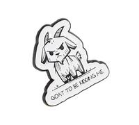 Broche de aleación con diseño de cabra, decoración genial para chaquetas, mochilas, solapas, accesorios de joyería de animales, regalo de moda, pin de cabra