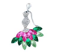 Broche de aleación con diseño único de Merman para mujer, pieza de joyería con diamantes de imitación brillantes, regalo de ramillete de moda, One Size, como se describe