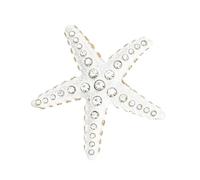 Broche de aleación con estrellas de mar con piedras de cristal, accesorio de moda para mujer, regalo para amigos, familia, playa, vacaciones, talla única, como se describe