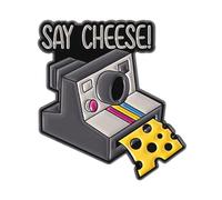 Broche de aleación de aceite de goteo para cámara, broche de cierre seguro para trajes casuales o regalos de coleccionista, accesorio creativo de fotografía, talla única, como se describe