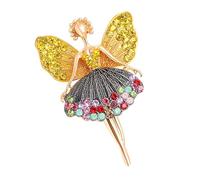 Broche de aleación de ballet para niña, evita pérdidas durante las actividades, joyas de viaje, piezas de joyería para mujeres y niñas, elegante broche, One Size, como se describe