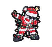 Broche de aleación de dibujos animados de Papá Noel OK para solapa para mochila, abrigo, accesorio de fiesta de Navidad, broche de Navidad, talla única, como se describe