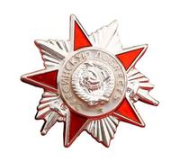 Broche de aleación de inspiración soviética clásica resistente al desgaste, joyería para entusiastas de la moda retro, broche soviético antiguo, talla única, como se describe