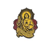 Broche de aleación detallado para solapa, insignia religiosa de moda, hecha a mano, joyería para actividades, Metal