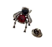 Broche de aleación esmaltada con forma de abejas de moda con diamantes de imitación, accesorio para eventos formales y uso diario, talla única, como se describe