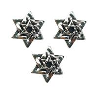 Broche de aleación hexagonal vintage, elegante diseño retro, resistente, resistente a las alergias, accesorio de joyería para mujeres y hombres, accesorio de estrella fácil de llevar para mujeres y