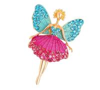 Broche de aleación para niña de ballet que evita pérdidas durante las actividades, piezas de joyería de viaje para mujeres y niñas, broche de fiesta, talla única, como se describe