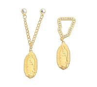 Broche de aleación para solapa y sombrero, elegante accesorio de ropa para eventos religiosos y entusiastas de la moda, insignia de aleación, talla única, como se describe