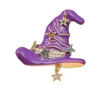 Broche de aleación para sombrero de mago de fantasía mística, ramillete de solapa para chaquetas y bolsos, decoración de disfraces, ramillete, One Size, como se describe