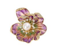 Broche de aleación para suéteres, abrigos, versátil para fiestas, para ella, broche de mariposa y flores, accesorio de aleación, para sus atuendos diarios y ocasiones especiales, One Size, como se