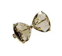 Broche de aleación resistente con acento de cristal para la piel sensible y el uso diario para ocasiones formales, talla única, como se describe