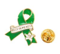 Broche de aleación Rest in Peace, cierre seguro para funerales, viajes, diseño ligero de ramillete, broche cómodo de llevar, One Size, como se describe