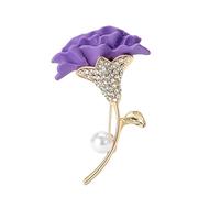 Broche de alfiler de flor de, aleación, ideal para regalos del día de la madre, uso diario, alfiler con de flor de aleación, solapa segura para mamá