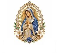 Broche de alfiler de solapa del Sagrado Corazón de Jesús Virgen María, regalo religioso inspirador católico for hombres y mujeres, decoración del altar del hogar del bautismo(Style A)