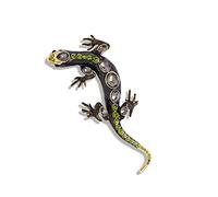 Broche de alfileres para faldas, suéteres, bufandas, solapas, sombreros, broche vintage, broche de aleación Zard Gecko, ancho 43 mm x alto 98 mm