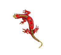 Broche de alfileres para faldas, suéteres, bufandas, solapas, sombreros, broche vintage, broche de aleación Zard Gecko, ancho 43 mm x alto 98 mm
