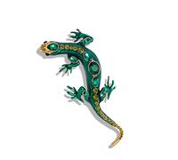 Broche de alfileres para faldas, suéteres, bufandas, solapas, sombreros, broche vintage, broche de aleación Zard Gecko, ancho 43 mm x alto 98 mm