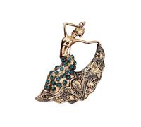 Broche de alivio de cultura Dai hecho a mano con revestimiento resistente al deslustre, accesorios de ropa profesional, One Size, como se describe