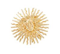 Broche de alivio de divinidad en oro y plata, aleación Zn, decoración de pecho para mujer, accesorios de moda, elegante pin de ramillete, C, como se describe
