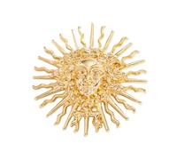 Broche de alivio de divinidad en oro y plata, aleación Zn, decoración de pecho para mujer, accesorios de moda, diseño artístico, D, como se describe
