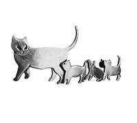 Broche de Animal encantador, Pin de gatos a para abrigos, blusas y bolsos, joyería de uso diario para entusiastas de los gatos, accesorio para amantes de las mascotas