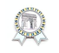 Broche de arco del triunfo en París, Francia, broche de insignia ganador del premio, Medium, Metal