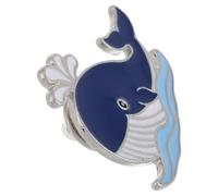Broche de Ballena Azul en Aleación de Zinc, Joyería Decorativa