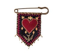 Broche de bolsillo de protección de esperanza, regalo de agradecimiento para voluntarios, mini bandera bordada a mano con pin Hope In The Lord Love And Peace Faith Charity Logo, 3.5"*2.2", Metal