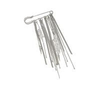 Broche de borlas de metal con borlas, construcción ligera, borlas para mayor durabilidad y refuerzo de encanto para ropa, talla única, como se describe