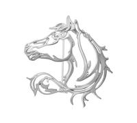 Broche de caballo ahuecado, Einheitsgröße, como se describe